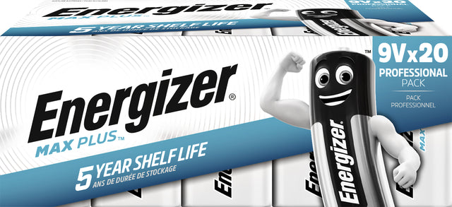 Energizer - Batterie Max plus 9 V Alkaline 20st
