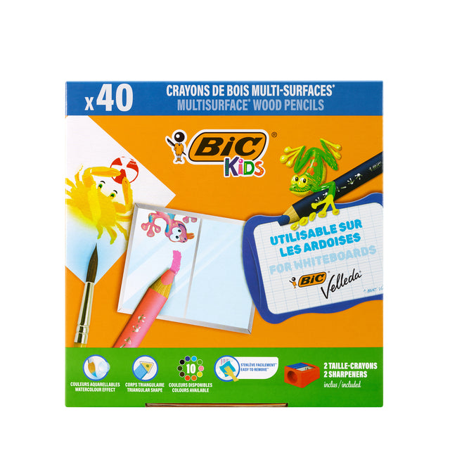 BIC Kids - farbiger Bleistift Multi Surface 40st 10KL ASD