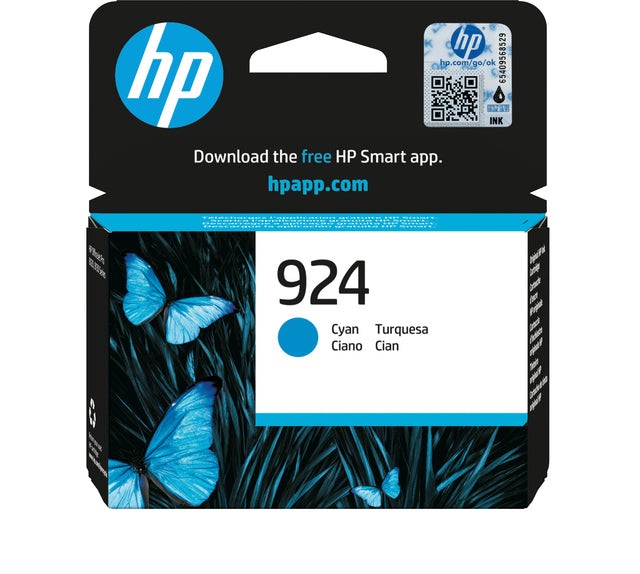 HP - Inkcartridge 4K0U3ne 924 Blau