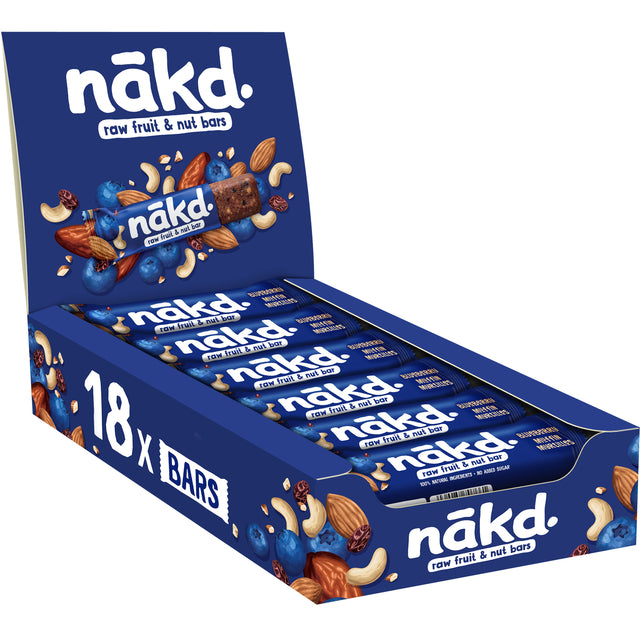 NAKD - Obstnussbalken Blaubeer MUF 18x35 Gramm