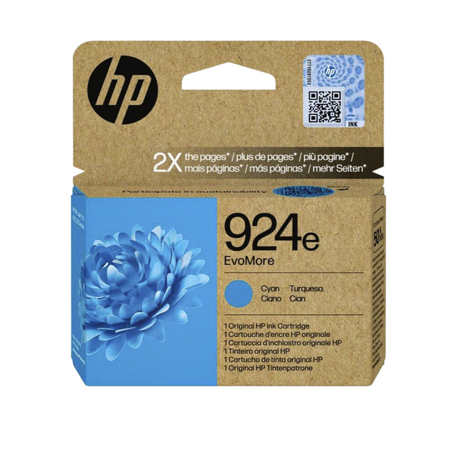 HP - Inkcartridge 4K0U7ne 924e Evomore Blau