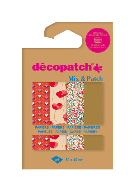 DecoPatch - Hobbypapier Décopatch 30x40 4V Liebe in der Wiese