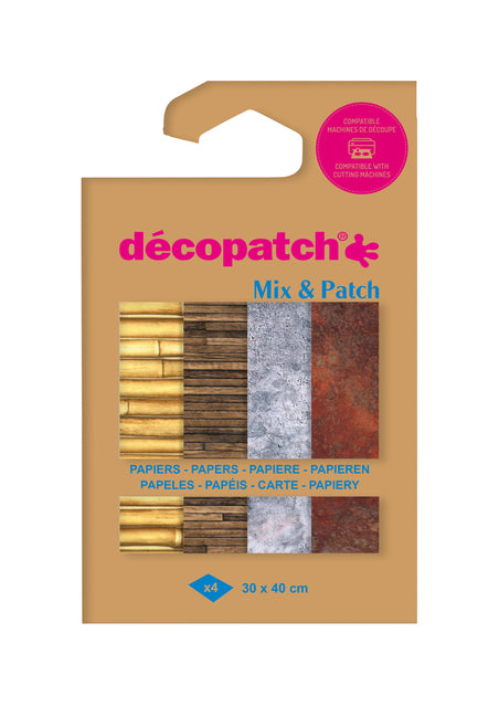DecoPatch - Hobbypapier Décopatch 30x40 4vel Materialien