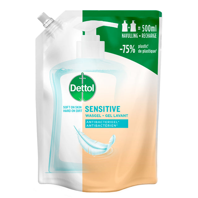 Dettol - Handseife empfindliche Antibakt 500 ml Nachfüllung