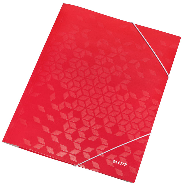 Leitz - Elastomap Wow A4 3 Ventile rot