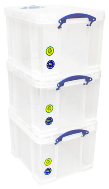 Reaxly Nützlich - Storage Box 35L Pack 3 DOZ TR WT