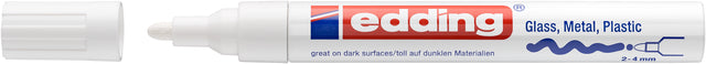 Edding -Filz -Tip 750 Farbe kreative Runde 2-4mm weiß