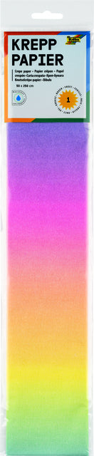 Folia Paper - Crep Paper Folia Regenbogen 250x50 cm 10 Farben