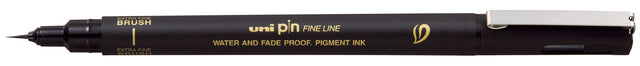 Uni -ball - Fineliner Pin Pinsel Eph Schwarz