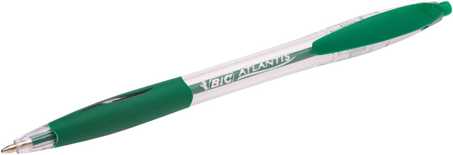 BIC - Ballpen Atlantis Classic Grip Clic M Grün