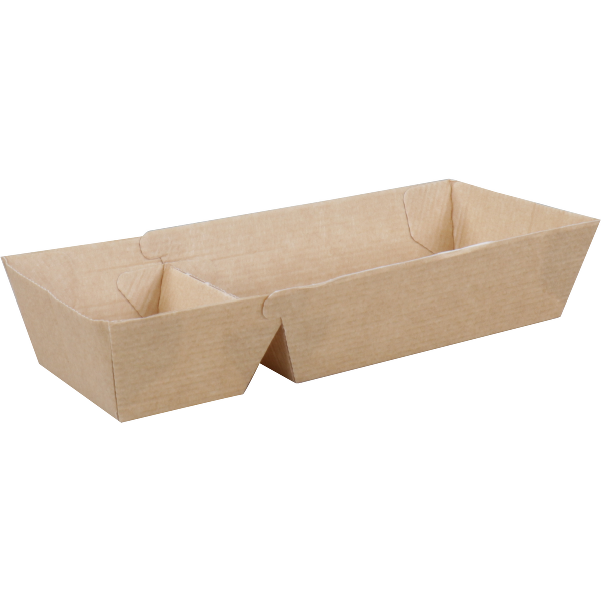 DEPA - BAK | Ersatz Papier A22 | Snack Bin 181x63x38mm | Braun | 50 Stück
