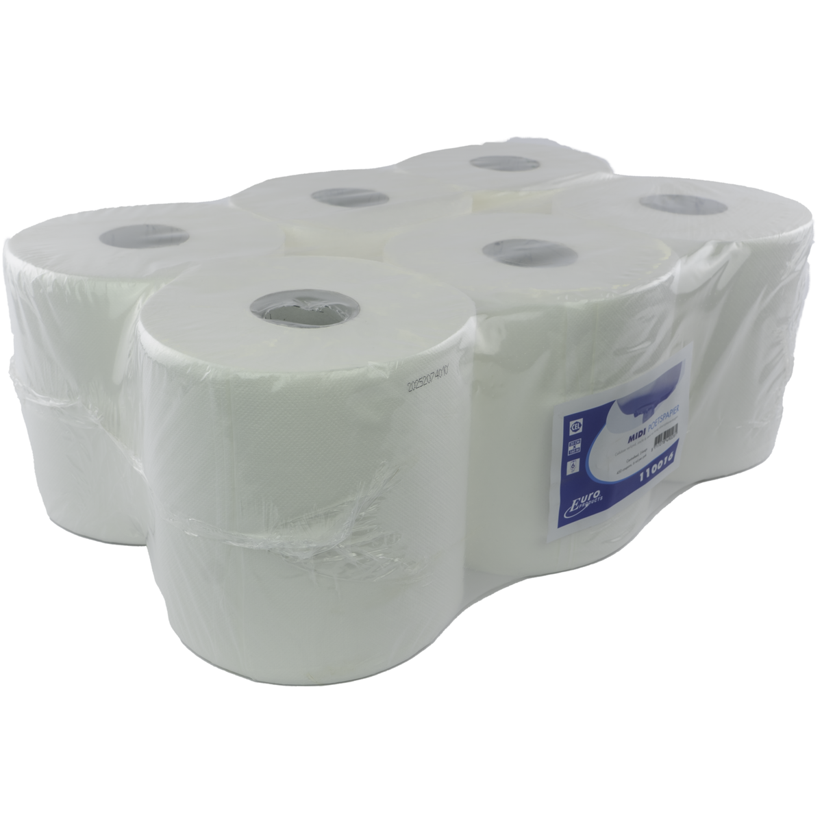 Euro -Produkte - Produkte Reinigungspapier 2 -Layer | 20cm | 160m | Papier weiß