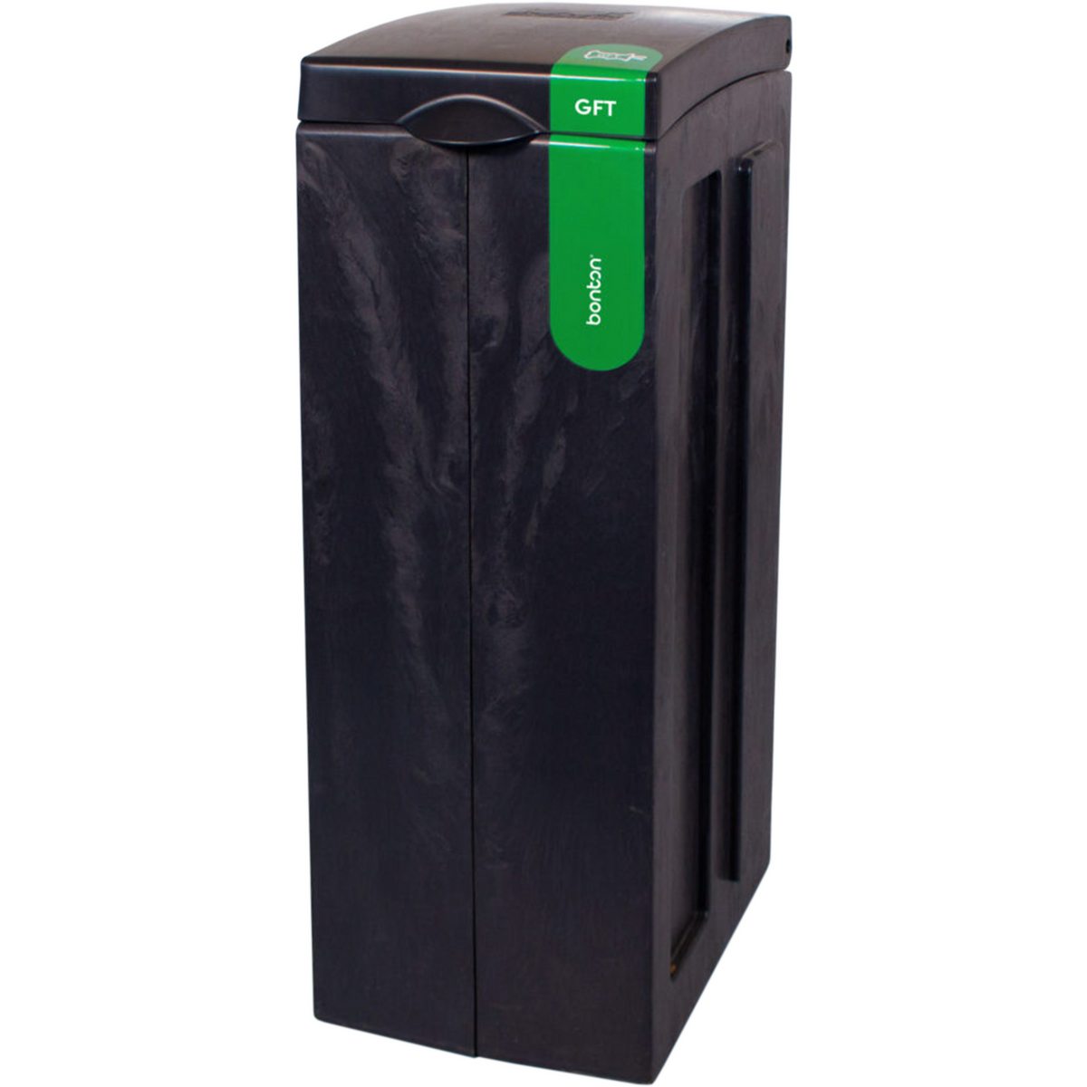 Bonton - | Abfallbehälter GFT | Recyceltes pp | 70L | 77.1x28x43cm | Grau | 1 Stücke