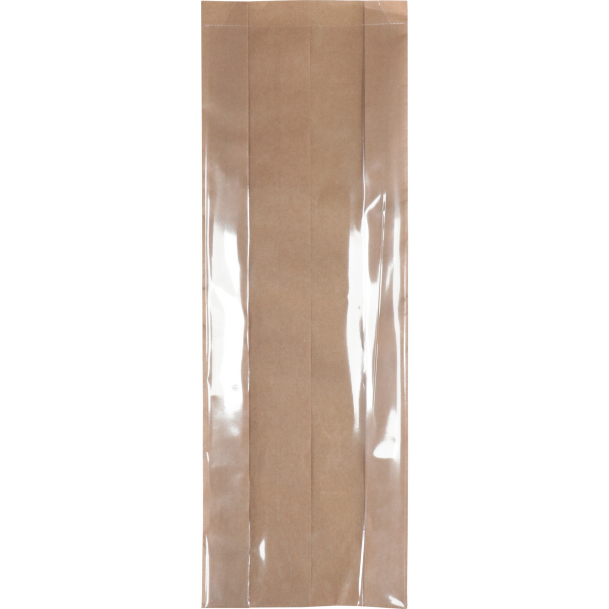 Klika - Bag | Fenstertasche | Papier + PP | 11/2 | 5x38cm | Braun | 500 Stücke