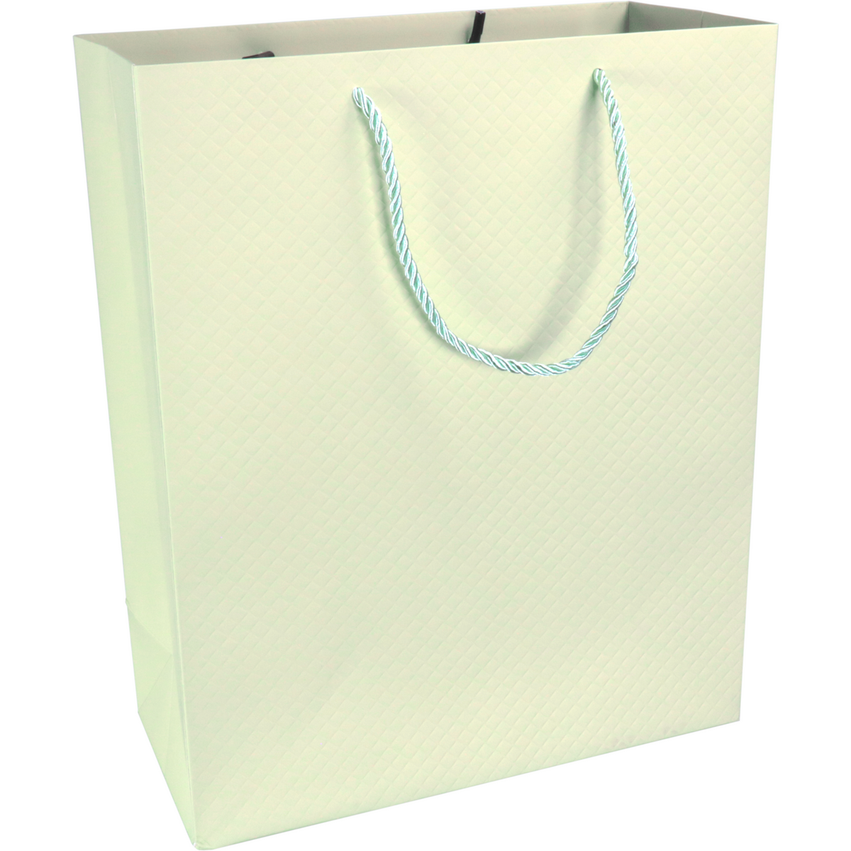 Klika - Tas | Papier geprägt | 26x 12x32cm | Tragetasche | Pastellgrün 10 Stücke