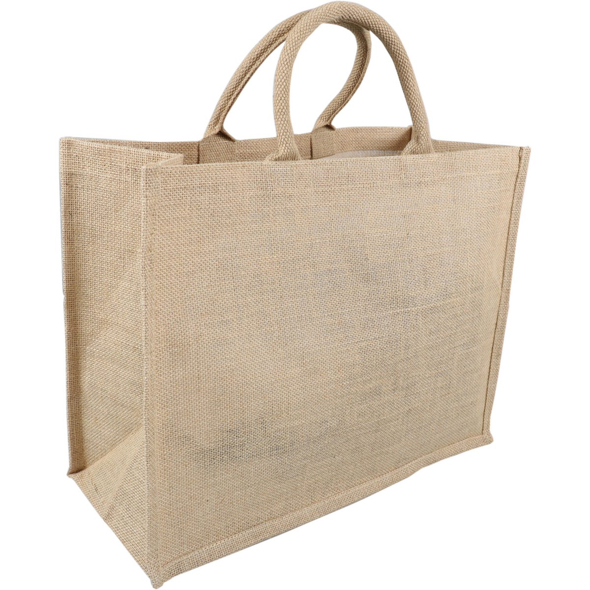 Klika - Tas | Jute | Landschaft | Wiederverwendbar | 43x 20x34cm | Tragetasche | Braun | 10 Stücke