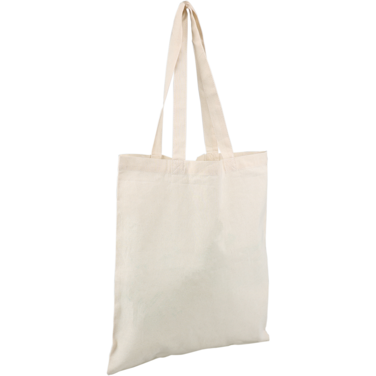 Klika - Tas | Baumwolle | Porträt | Wiederverwendbar | 38x42cm | Üppiger Tasche | Natürlich | 10 Stücke