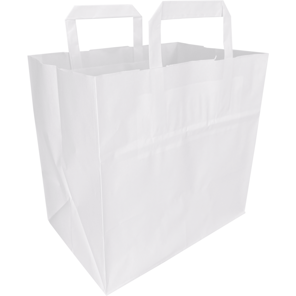 Klika - Tas | Papier | platte handgreep | 26x 17x25cm | draagtas | wit | 400 stuks