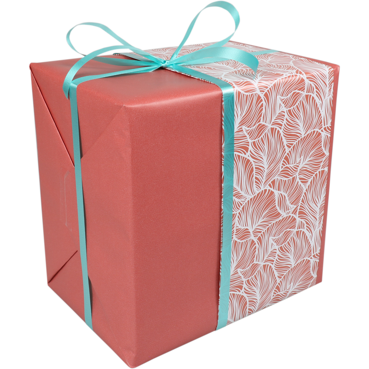Klika - Geschenkpapier 30 cm | 200 m | Blätter | Terrakotta