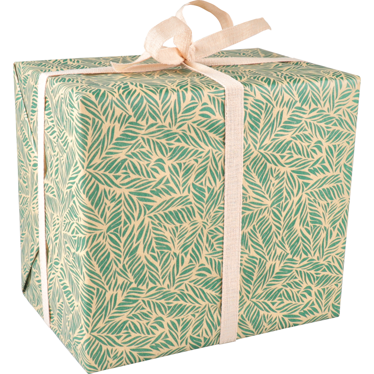 Klika - Geschenkpapier 50 cm | 100 m | 65gr/m² Blätter | Grün/Kraft