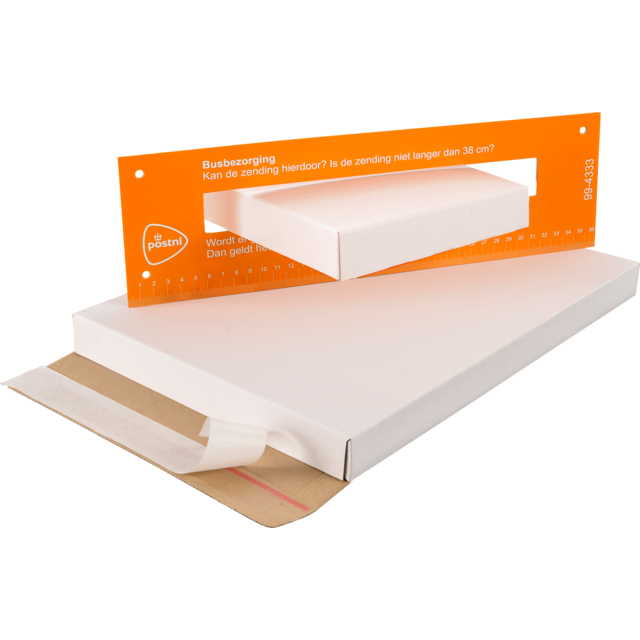 Klika - Letterbox Box | A4 | Golfkarton | 350x250x28mm | Weiß | 25 Stücke