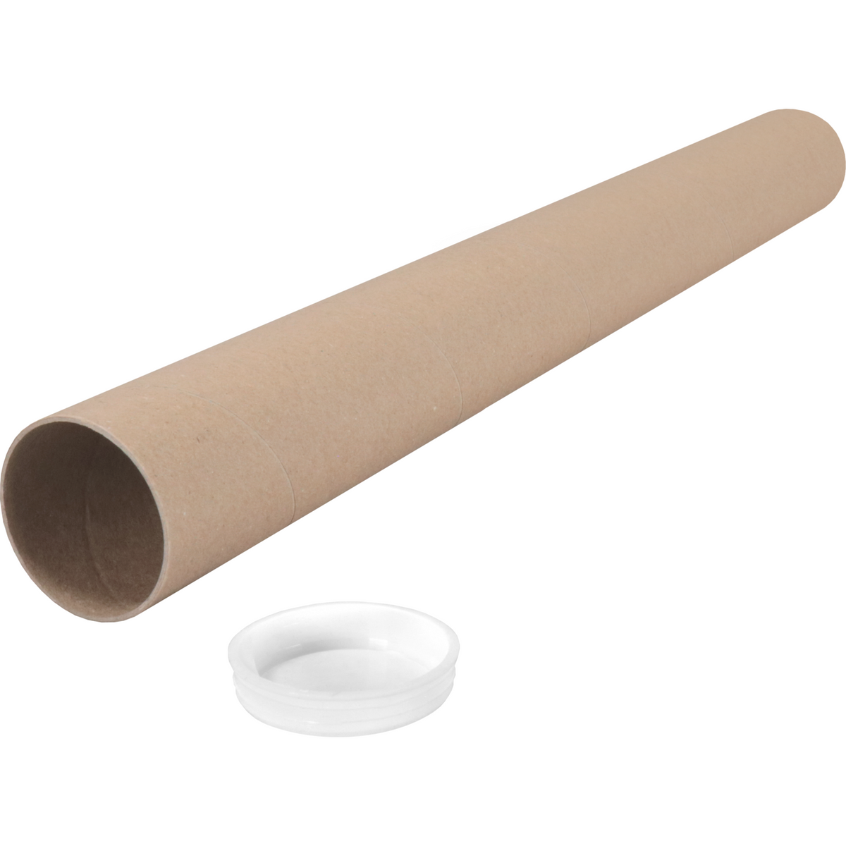 SENDPORORE® - Tube | Karton | Mit dop | Runde | Ø 50 mm | 500 mm | Braun | 52 Stücke