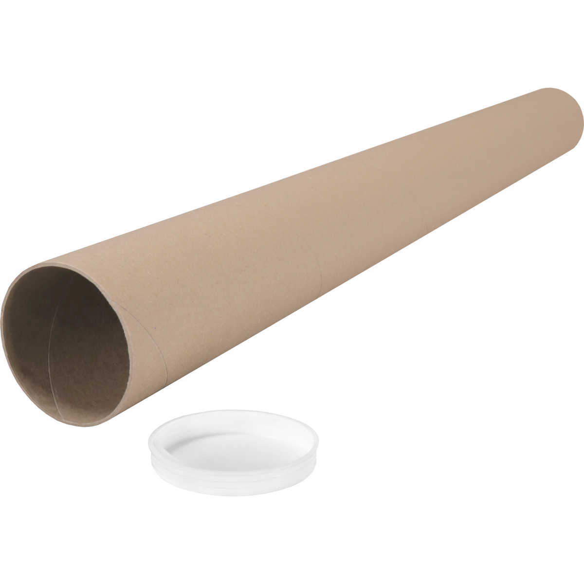 SENDPORORE® - Tube | Karton | Mit dop | Runde | Ø 70 mm | 680 mm | Braun | 27 Stücke