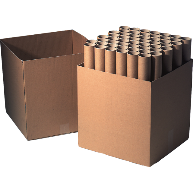SENDPORORE® - Tube | Karton | Mit dop | Runde | Ø 60 mm | 630 mm | Braun | 36 Stücke