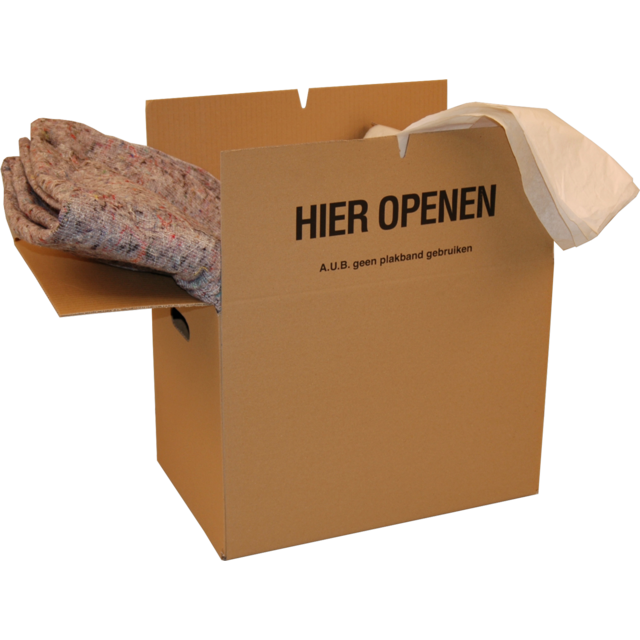 Klika - Moving Box | Golfkarton | 485x320x355mm | Double Bottom Double Golf | Braun | 1 Stücke