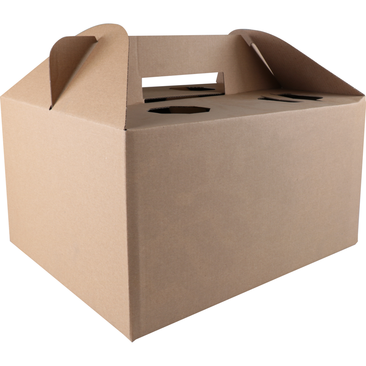 Klika - Mahlzeit Lieferbox | Golfkarton | 33x26x17cm | Braun | 15 Stücke