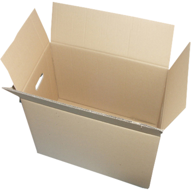 Klika - American Folding Box | Golfkarton | 625x310x325mm | Doppelter unten und doppelte Golf | Braun | 10 Stücke