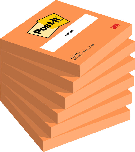 Memo-Block 3m nach-It 654 76x76mm Oranje