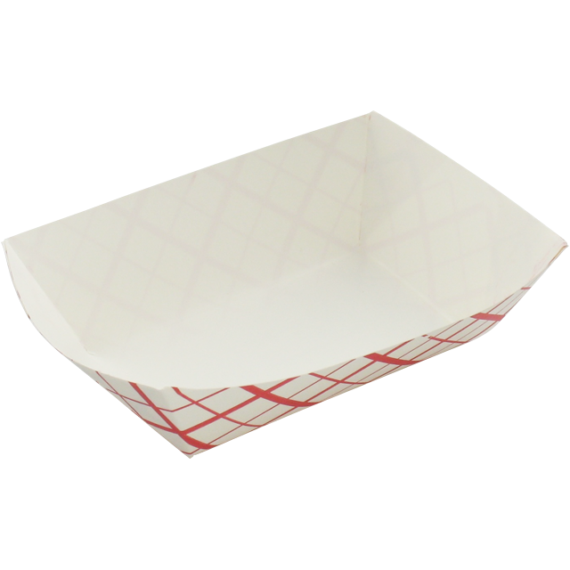 Klika - Bak | Karton + Kleicoating | Sandwichbak | 165x111x38mm | weiß/rot 1000 Stücke