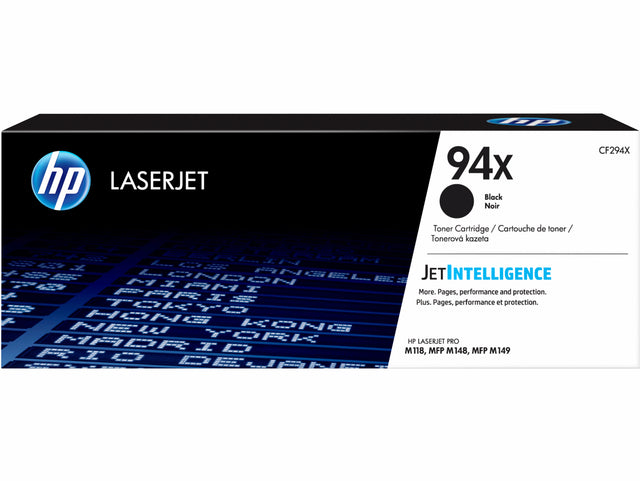 Tonercartridge HP CF294X 94X Schwarz