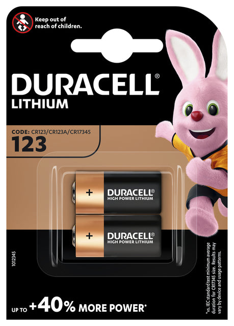 Batterie Duracell 2xCR123 Hochleistungs -Lithium