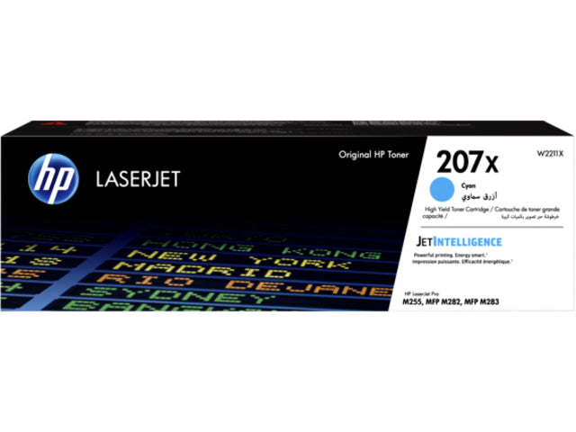 Tonercartridge HP W2211X 207X Blau