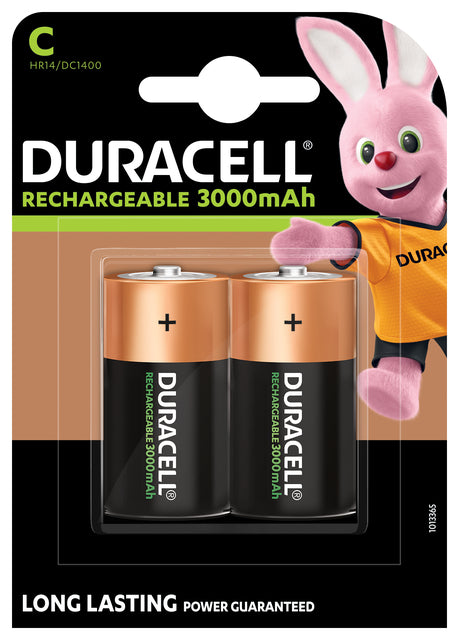 Batterie wiederaufladbar Duracell 2xc 3000mah Plus