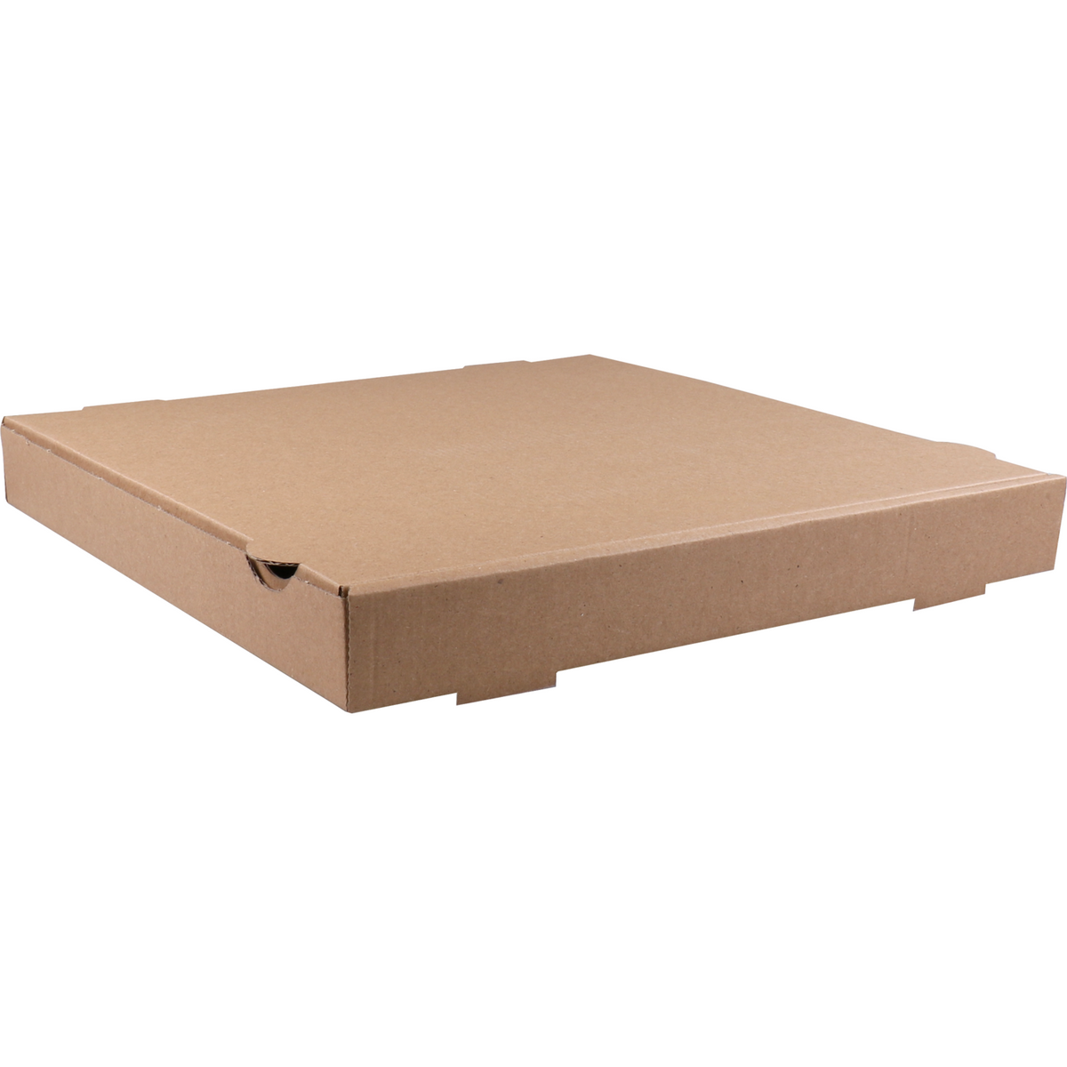 Klika - Pizza Box | Golfkarton | 33x33x4cm | Americano | Braun | 100 Stück