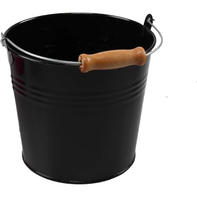 Klika - Emmer | Zink | 14cm | ∅16cm | 2.31l | Schwarz | 1 Stücke