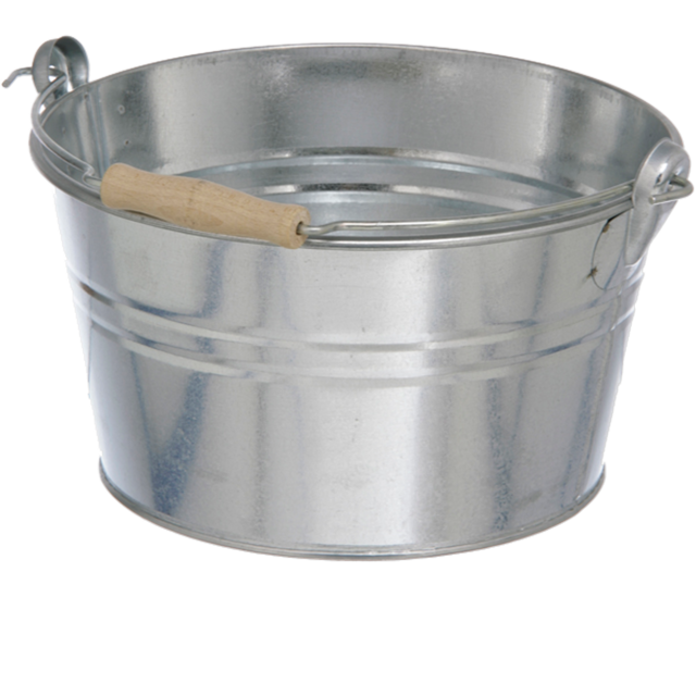 Klika - Emmer | Zink | 15,5 cm | ∅27cm | 6l | Silber | 1 Stücke