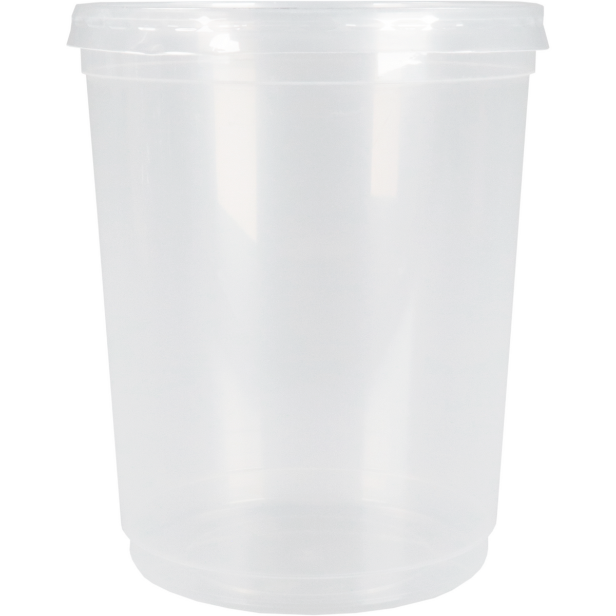 DEPA - POT | Suppentopf | pp | 1000 ml | mit Deckel | Ø115mm | 137 mm | Transparent 25 Teile