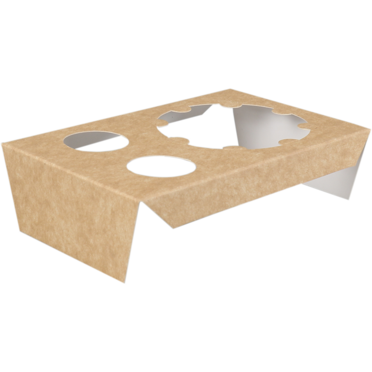 Klika - Inlay | Für Sushibox | 150x95x40mm | Karton | Braun/weiß 450 Stück
