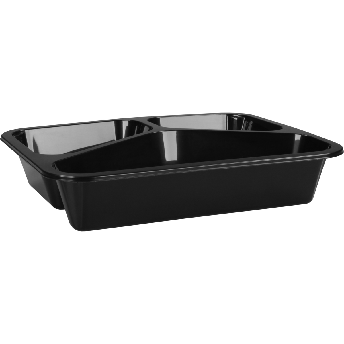Klika - Bak | PP | 3-vaks | spuitgiet | menubak | 228x178x45mm | zwart | 232 stuks