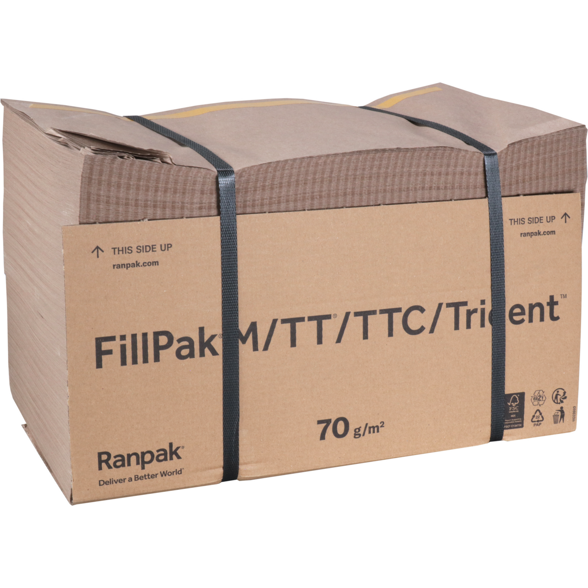 FillPak® - Vulmateriaal | papier | 360m | 38cm | bruin