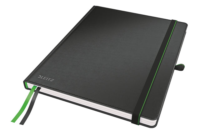 Notebook Leitz komplett 187x242mm 160 PBLZ 100gr Linie Schwarz