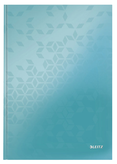 Notebook Leitz Wow A4 160Blz 90gr Linie Eisblau