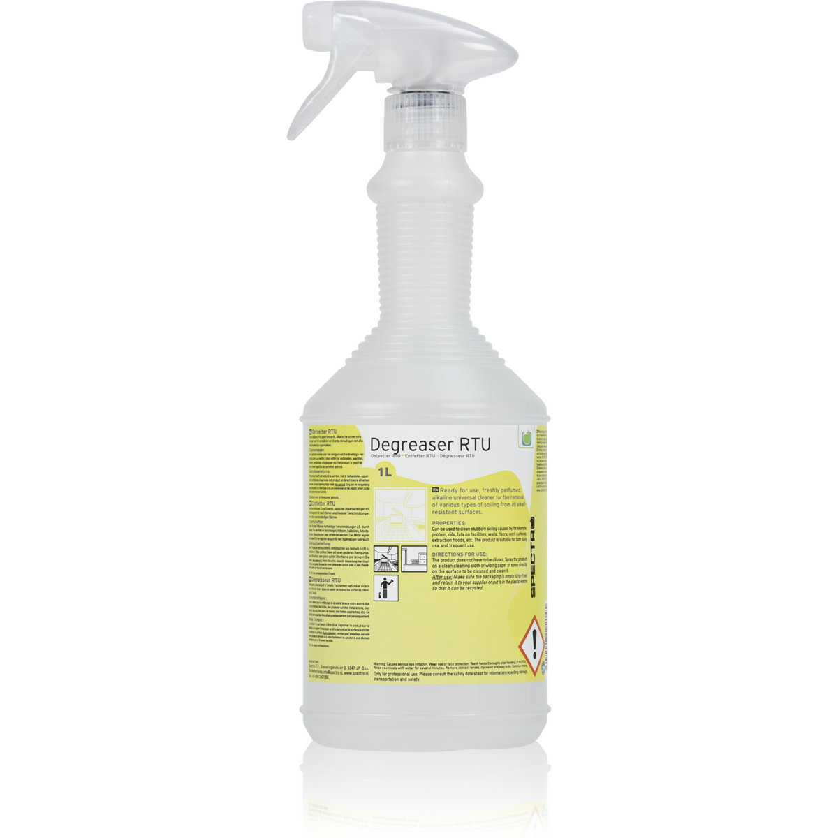 Küche Definer | Sprühflasche | 1l | 11.2PH | Gelb
