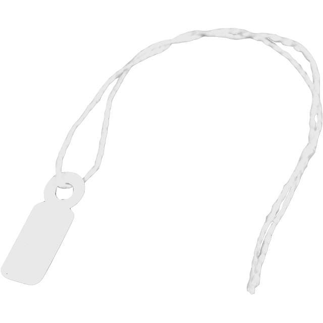 Klika - Hartntiket | mit Kabel 7x19mm | Karton | Weiß | 1000 Stücke