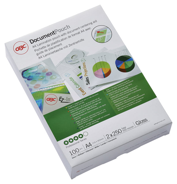 Laminingabdeckung GBC A4 2x250micron 100 -Pieces