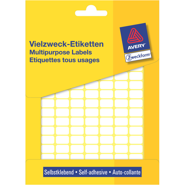 Beschriftung Avery Zweckform 3306 13x8mm weiß 3712 Teile